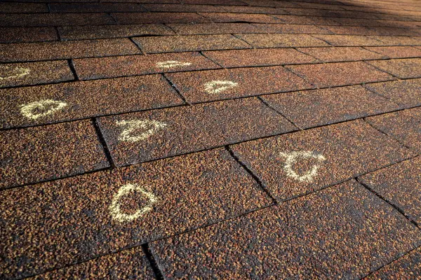inspected and marked roofing shingles